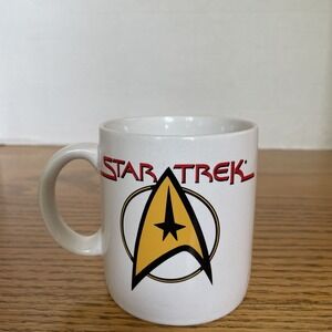 RARE Vintage STAR TREK NEXT GENERATION MUG Double Sided PFALTZGRAFF‎ 1994